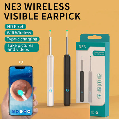 Nettoyage d’oreille, otoscope avec caméra